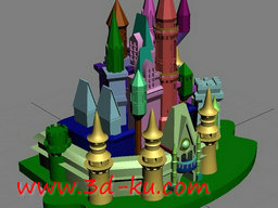 3D打印模型灰姑娘的城堡的图片