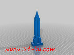 3D打印模型美国帝国大厦，高的图片