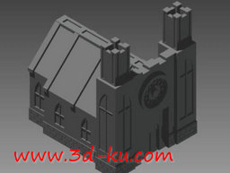 教堂建筑模型的图片