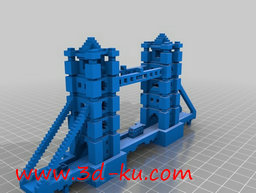 伦敦Minecraft塔桥模型的图片