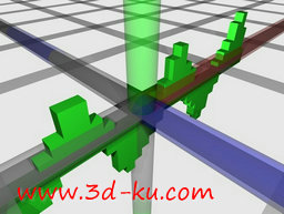 3D打印模型3D 的锡路线图的图片