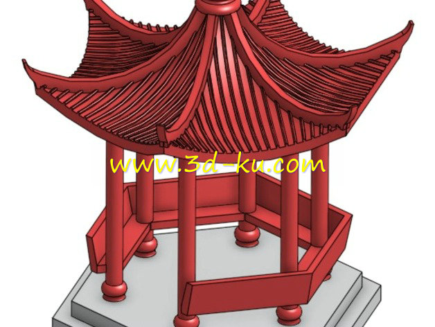 中国风亭子模型的图片1