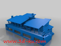 3D打印模型豪华的二层住宅的图片