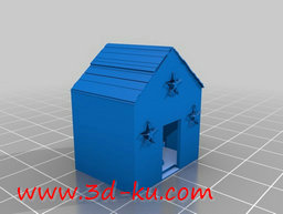 3D打印模型外墙壁上有三颗星星的图片