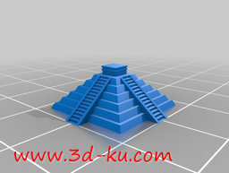 3D打印模型古玛雅文化和托尔特克文化的遗址的图片