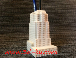 3D打印模型让你的笔耸立在摩天大的图片