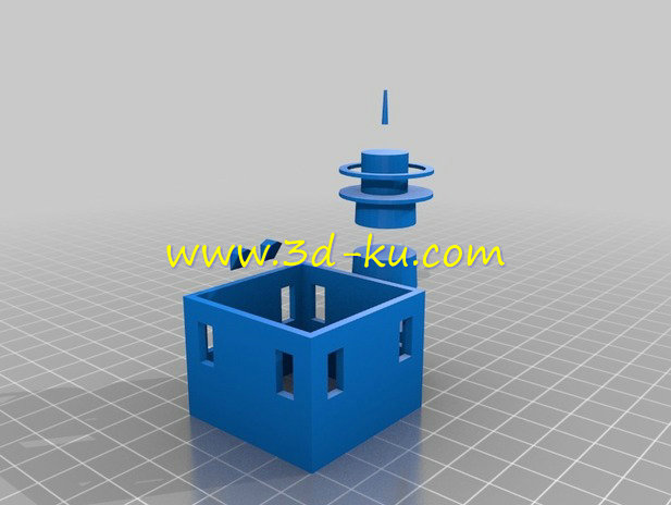 白色与红色的间错房子模型的图片5