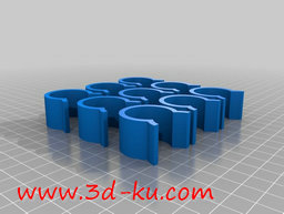 3D打印模型花园温室薄膜夹的图片