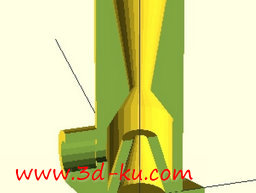 3D打印模型可以为花园施肥的橡胶软管泵的图片