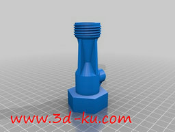 3D打印模型可以为花园施肥的橡胶软管泵的图片
