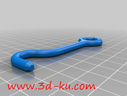 3D打印模型门锁钩的图片