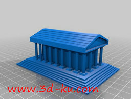 3D打印模型希腊神庙的图片