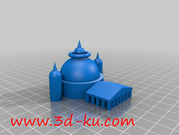 3D打印模型一部分清真寺，一部分希腊雅典娜神庙的图片