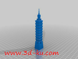 3D打印模型融合东方古典文化之楼的图片