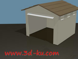 3D打印模型带车库的小房子的图片
