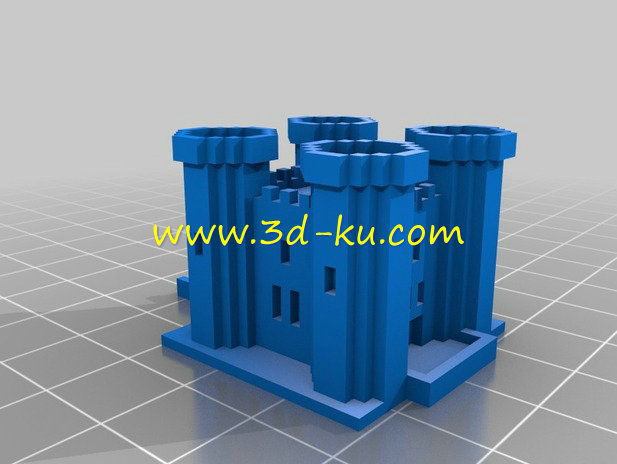 完美对称感的城堡模型的图片1