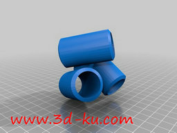 3D打印模型两个小部件做成的椅子的图片