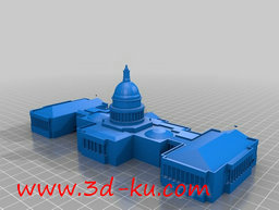 3D打印模型华盛顿特区美国国会大的图片