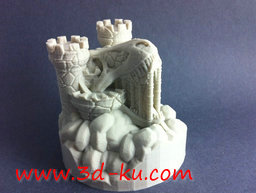 3D打印模型高山上的城堡的图片
