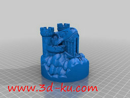 3D打印模型高山上的城堡的图片