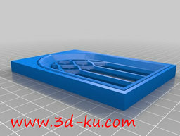 3D打印模型彩色玻璃图案的哥特式大教堂窗的图片