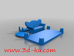 3D打印模型童话中的房屋，很温馨的图片