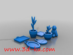 3D打印模型童话中的房屋，很温馨的图片