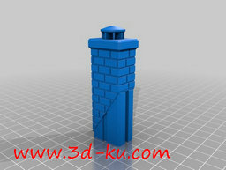 3D打印模型一幢独立的别墅，是给的图片