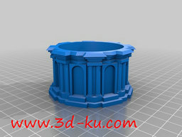 3D打印模型一个古典风格的建筑的图片