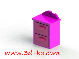 3D打印模型娃娃抽屉的图片