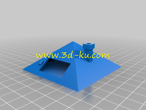 带窗户的屋顶模型的图片1