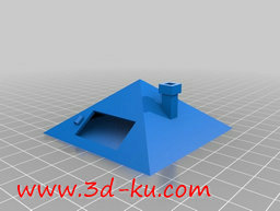 3D打印模型带窗户的屋顶的图片