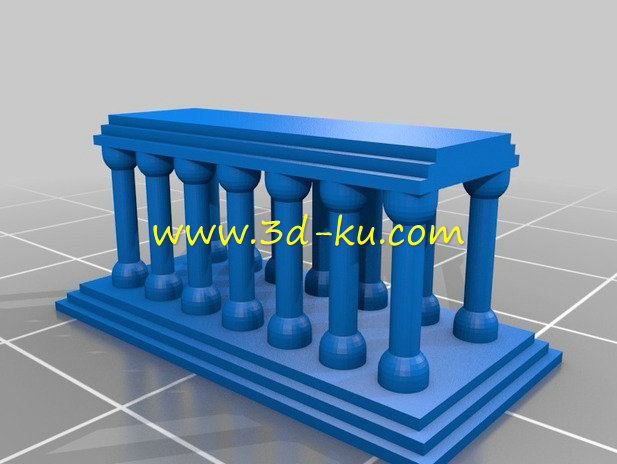 多立克式建筑艺术的极模型的图片1
