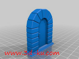 3D打印模型圆形石牌坊门的图片