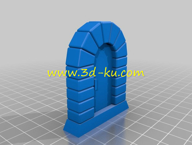 圆形石牌坊门模型的图片2