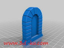 3D打印模型圆形石牌坊门的图片