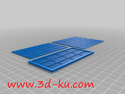 3D打印模型窗明几净的设计，整齐的图片