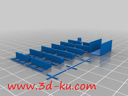 3D打印模型窗明几净的设计，整齐的图片