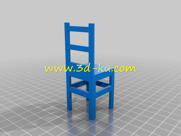 需组装的小椅子模型的图片1