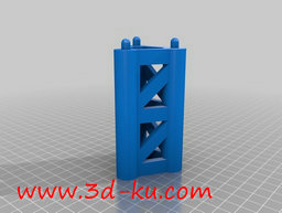 3D打印模型三角形式的支柱的图片