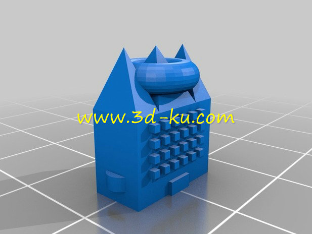 尖顶的公寓模型的图片1