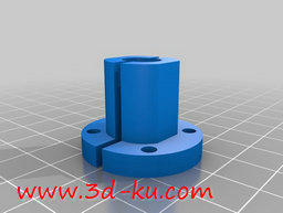 3D打印模型法兰面螺母的图片