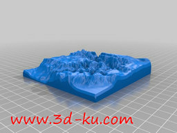 3D打印模型大峡谷地图的图片