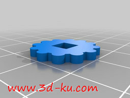 3D打印模型方螺母的图片