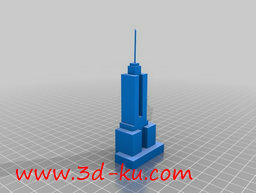 3D打印模型美国的帝国大厦的图片