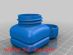 3D打印模型瓶和螺帽的图片