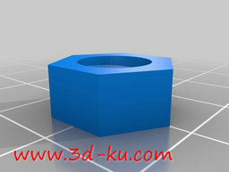 3D打印模型阀芯支架的螺钉的图片