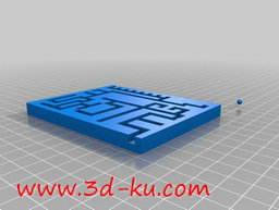 3D打印模型倾斜迷宫的图片
