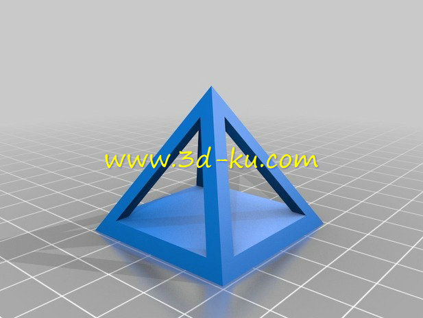空心标金字塔模型的图片2