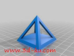 3D打印模型空心标金字塔的图片